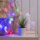 УЦЕНКА Гирлянда «Нить» 5 м, с насадками «Сердце малое», серебристая нить, 20 LED, 220 В, мигание, свечение мульти - Фото 5