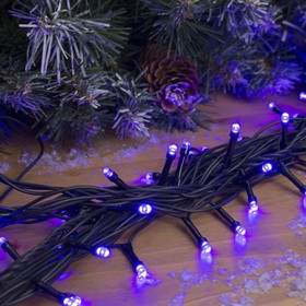 УЦЕНКА НИТЬ уличная, Д: 20 м, Н.Т., LED-200-220V, 8 режимов, ФИОЛЕТ