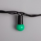 УЦЕНКА Гирлянда «Нить» 20 м с насадками «Шарики 1.5 см», IP44, тёмная нить, 200 LED, 220 В, 8 режимов, свечение зелёное - Фото 4
