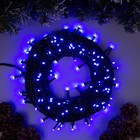 УЦЕНКА Гирлянда «Нить», 20 м, IP20, 200 LED, 220 В, 8 режимов, тёмная нить, свечение синее 4138301 - фото 3620594