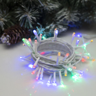 УЦЕНКА Гирлянда «Нить» 5 м, IP20, белая нить, 50 LED, свечение мульти, 8 режимов, 220 В - Фото 6