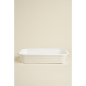 Форма для выпечки из жаропрочной керамики Доляна «Бруно», 2,5 л, 36×20,5×6,5 см, цвет белый