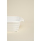 Форма для запекания SL Home «Санторини», 2.5 л, 36×20.5×6.5 см, жаропрочная керамика, белая - Фото 3