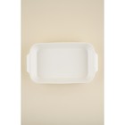 Форма для запекания SL Home «Санторини», 2.5 л, 36×20.5×6.5 см, жаропрочная керамика, белая - Фото 4