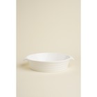 Форма для выпечки из жаропрочной керамики Доляна «Бруно», 2,2 л, 28,8×25,6×6 см, цвет белый - фото 8766665