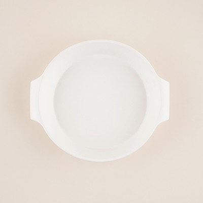 Форма для выпечки SL Home «Санторини», 2.2 л, 28.8×25.6×6 см, жаропрочная керамика, белая