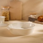 Форма для выпечки SL Home «Санторини», 2.2 л, 28.8×25.6×6 см, жаропрочная керамика, белая - Фото 8