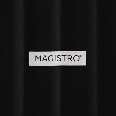 Блюдо из для подачи Magistro «Сковорода-гриль», 23×16×3 см, жаропрочная керамика, чёрное