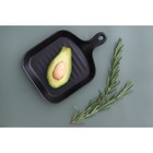 Блюдо из для подачи Magistro «Сковорода-гриль», 23×16×3 см, жаропрочная керамика, чёрное - Фото 6