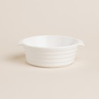 Форма для выпечки SL Home «Санторини», 250 мл, 13.6×12×4.5 см, жаропрочная керамика, белая - Фото 3