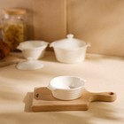 Форма для выпечки SL Home «Санторини», 250 мл, 13.6×12×4.5 см, жаропрочная керамика, белая - Фото 7