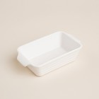 Форма для выпечки SL Home «Санторини», 250 мл, 15.8×9.2×4.5 см, жаропрочная керамика, белая - Фото 5