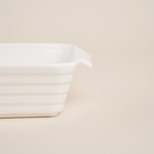 Форма для выпечки SL Home «Санторини», 250 мл, 15.8×9.2×4.5 см, жаропрочная керамика, белая - Фото 6