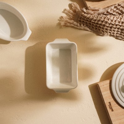 Форма для выпечки SL Home «Санторини», 250 мл, 15.8×9.2×4.5 см, жаропрочная керамика, белая
