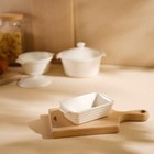 Форма для выпечки SL Home «Санторини», 250 мл, 15.8×9.2×4.5 см, жаропрочная керамика, белая - Фото 9