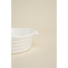Форма для выпечки из жаропрочной керамики Доляна «Бруно», 300 мл, 16×9,7×4,5 см, цвет белый - Фото 2