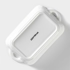 Форма для выпечки из жаропрочной керамики Доляна «Ланзо», 16×9.2 см, цвет белый - Фото 4