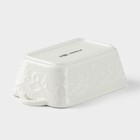 Форма для выпечки из жаропрочной керамики Доляна «Ланзо», 16×9.2 см, цвет белый - Фото 7