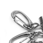 Основа для ключницы, 4 карабина, 34×50 мм, цвет серебряный - Фото 2