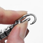 Основа для ключницы, 4 карабина, 34×50 мм, цвет серебряный - Фото 3