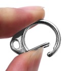 Карабин металлический «Круг», d=14 мм, 22×15 мм, 10 шт., цвет серебряный - Фото 3