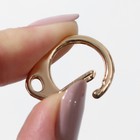 Карабин металлический «Круг», d=16 мм, 25×20 мм, 10 шт., под золото - Фото 3