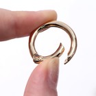Кольцо-карабин, d=19/27 мм, толщина - 4 мм, 5 шт., цвет золотой - Фото 3