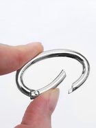 Овал-карабин, 4.8×2.9 см / 38×5 мм, 5 шт., цвет серебряный - Фото 3