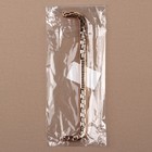 Декоративная окантовка для сумки, металлическая, 21 × 4 см, цвет золотой - Фото 3