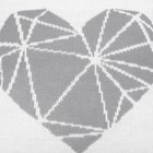 Наволочка вязаная "Этель" Сердце, 35х35 см, 100% полиэстер - Фото 2