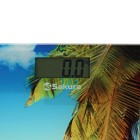 Весы напольные Sakura SA-5072BP, электронные, до 180 кг, рисунок "пляж и пальмы" - Фото 3