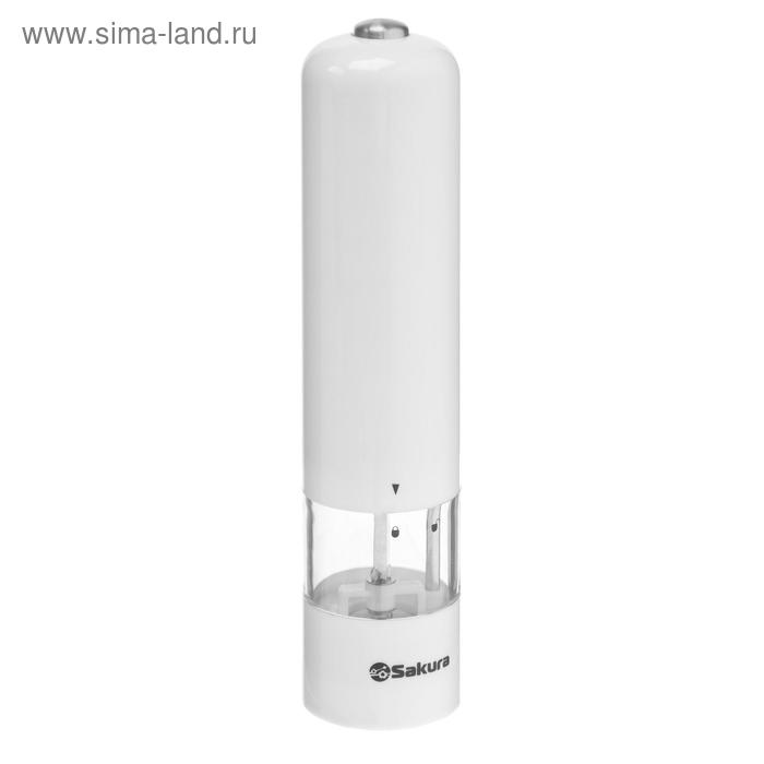 Мельница электрическая Sakura SA-6640W, подсветка, белая - Фото 1