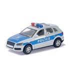 Машина металлическая, инерционная «Полицейский джип», световые и звуковые эффекты, масштаб 1:43, в пакете - фото 10745693