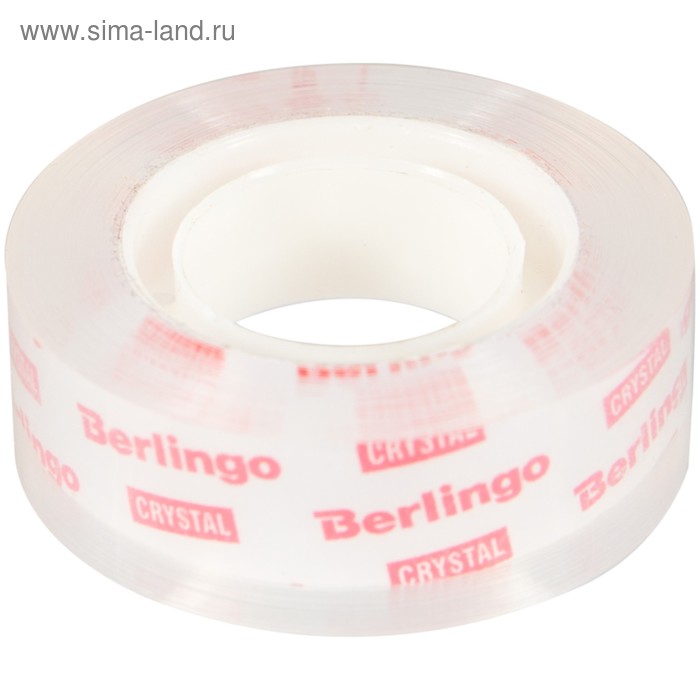 Клейкая лента канцелярская 19 мм × 33 м Berlingo, прозрачная - Фото 1