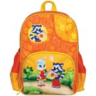Рюкзак школьный на молнии, 1 отдел, 3 наружных кармана Мульти-Пульти «Енот и Зайка» - Фото 1