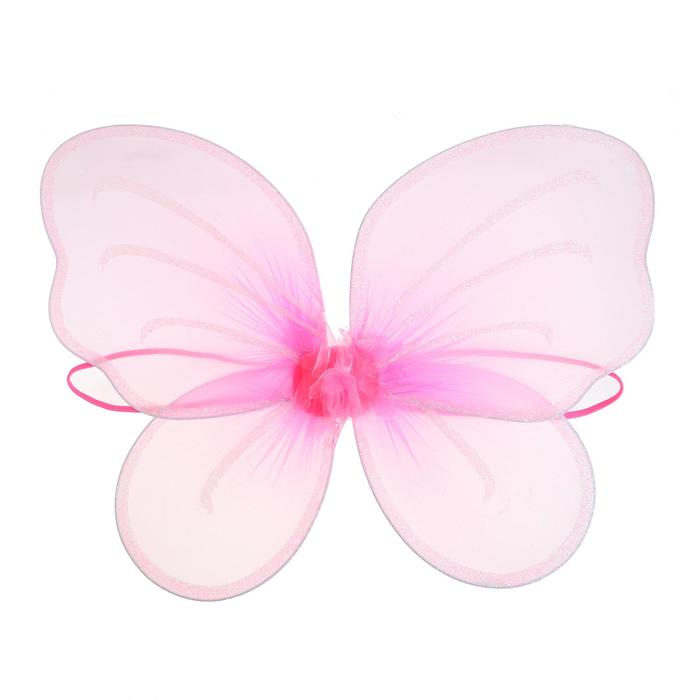 Карнавальные крылья «Фея», для детей, цвет фуксии - Фото 1