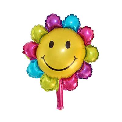 Воздушный шар фольгированный 12" «Цветочек», фигура, для палочки