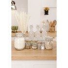 Банка для сыпучих Доляна «Оптима», 50 мл, 6.5×4.5×6 см, с бугельным замком, стекло, прозрачная - Фото 5