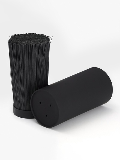 Подставка для ножей с наполнителем Доляна «Нео», 22×11 см, покрытие soft-touch, чёрная