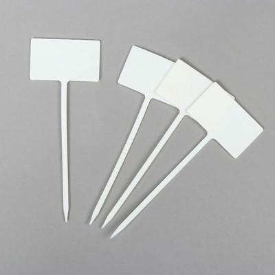 Таблички садовые для маркировки, 13 см, набор 8 шт., пластик