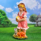 Садовая фигура "Девочка с котятами" - Фото 2