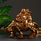 Фигура "Хоттей на буйволе" бронза, 23х47х36см - фото 4556437