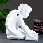Фигура "Ангел сидя большой читающий" белый, 34х36х29см - Фото 2