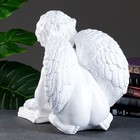 Фигура "Ангел сидя большой читающий" белый, 34х36х29см - Фото 3