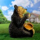Садовая фигура "Медведь с медом большой" цветной - Фото 4