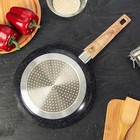 Сковорода кованая Доляна Natural. Black, d= 24 см, ручка soft-touch, индукционное дно - Фото 5