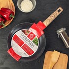 Сковорода кованая Доляна Natural. Black, d= 24 см, ручка soft-touch, индукционное дно - Фото 8