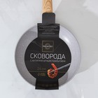 Сковорода Magistro Natural, d=24 см, ручка soft-touch, индукция, антипригарное покрытие, кованый алюминий, серая - Фото 8