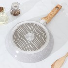 Сковорода Magistro Natural, d=26 см, ручка soft-touch, антипригарное покрытие, индукция, кованый алюминий, серая - Фото 3