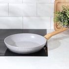 Сковорода Magistro Natural, d=26 см, ручка soft-touch, антипригарное покрытие, индукция, кованый алюминий, серая - Фото 6